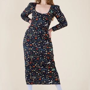 Samantha Pleet Aphrodite Dress - Black Illuminated